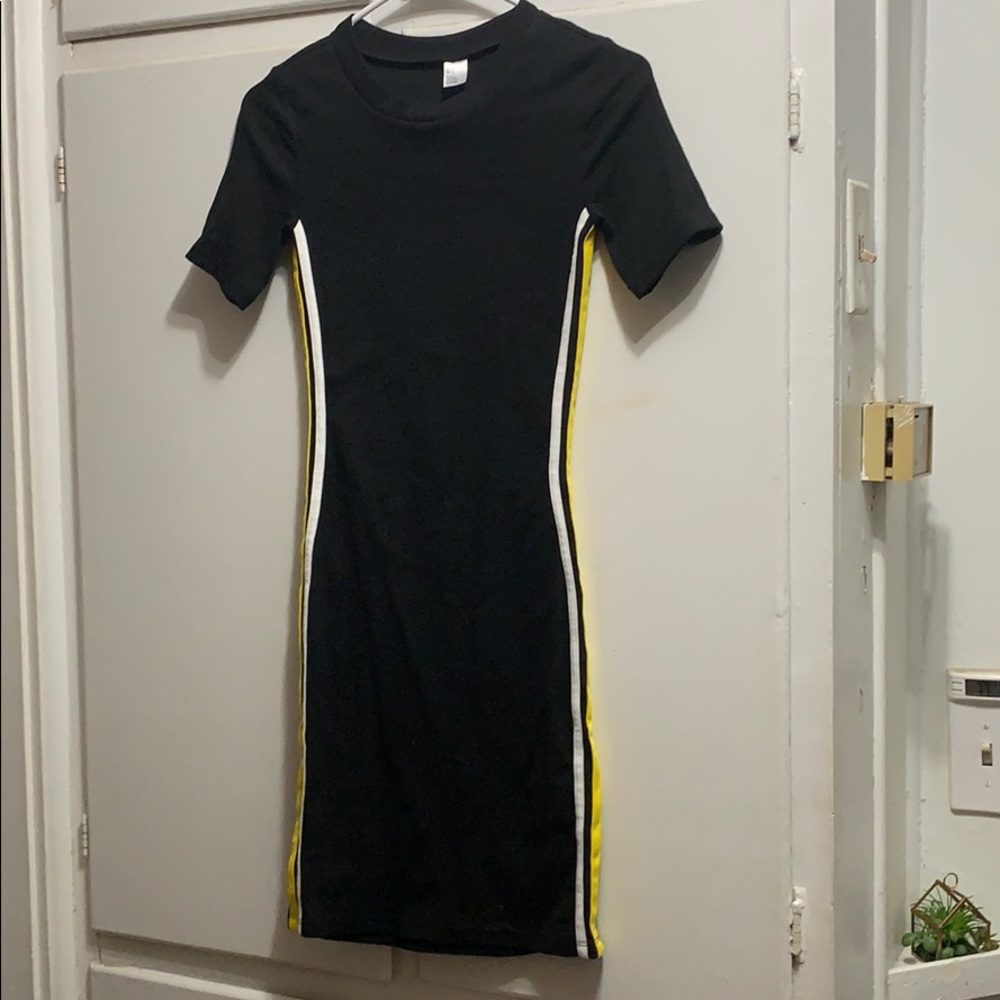Racing stripe dress